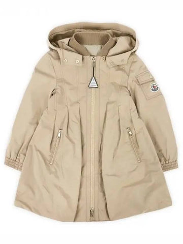 Kids ARILD Hooded Long Jacket Beige 1C00011 5979X 202 8 10A 1065339 - MONCLER - BALAAN 1