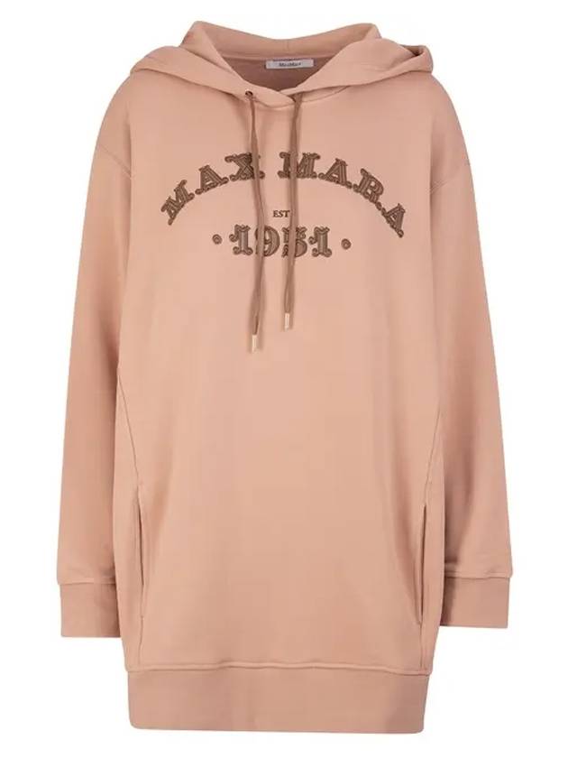 Adito Logo Hoodie Top Pink - MAX MARA - BALAAN.