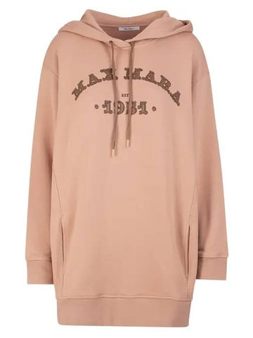 Adito Logo Hoodie Top Pink - MAX MARA - BALAAN.