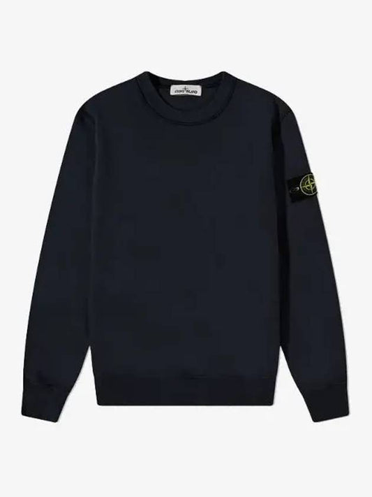 Wappen Patch Crew Neck Sweatshirt Navy - STONE ISLAND - BALAAN 2