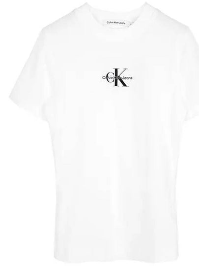 Monologo Short Sleeve T-Shirt White - CALVIN KLEIN - BALAAN 2