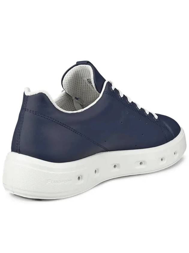 Women's Street 720 Leather Gore-Tex Low Top Sneakers Navy - ECCO - BALAAN 4