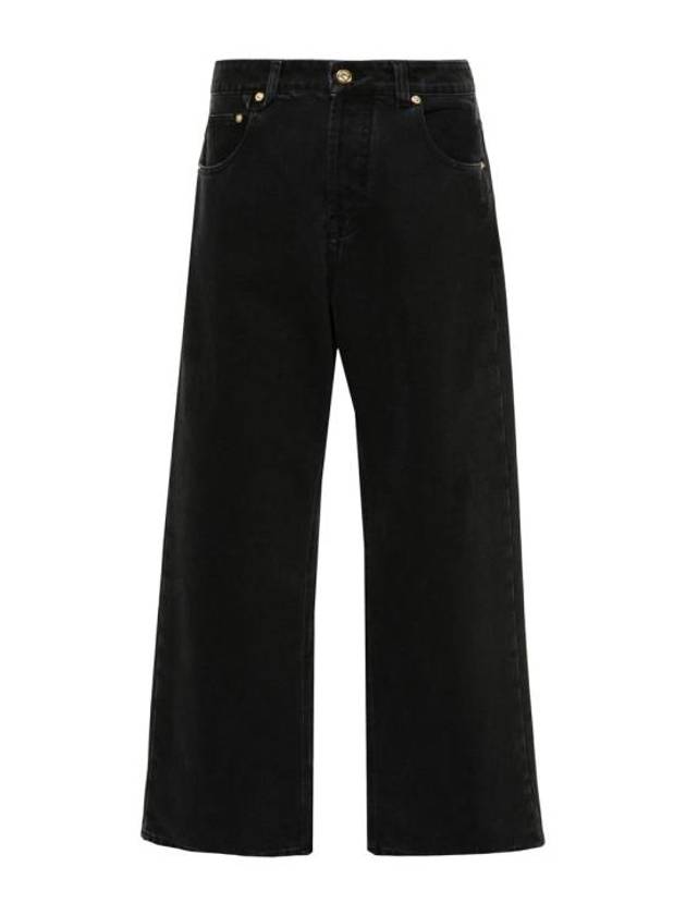 Le De Nimes Large Straight Jeans Black - JACQUEMUS - BALAAN 1