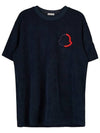 Maglia logo cotton short sleeve t shirt navy - MONCLER - BALAAN 1