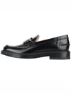 Brushed Leather Chain Loafers Black - TOD'S - 4
