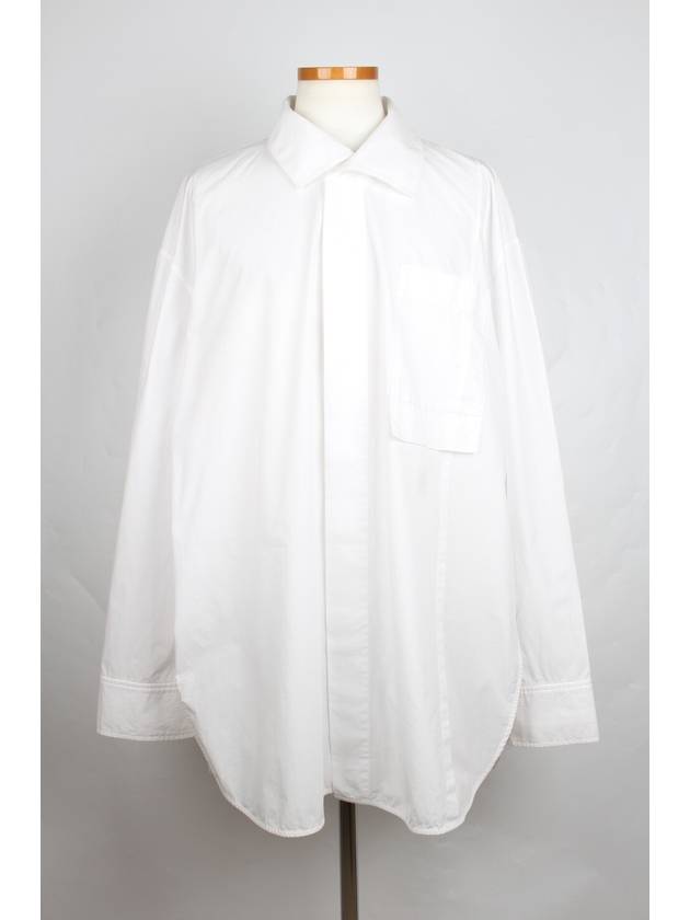 Backlogo overshirt white XL - WOOYOUNGMI - BALAAN 1