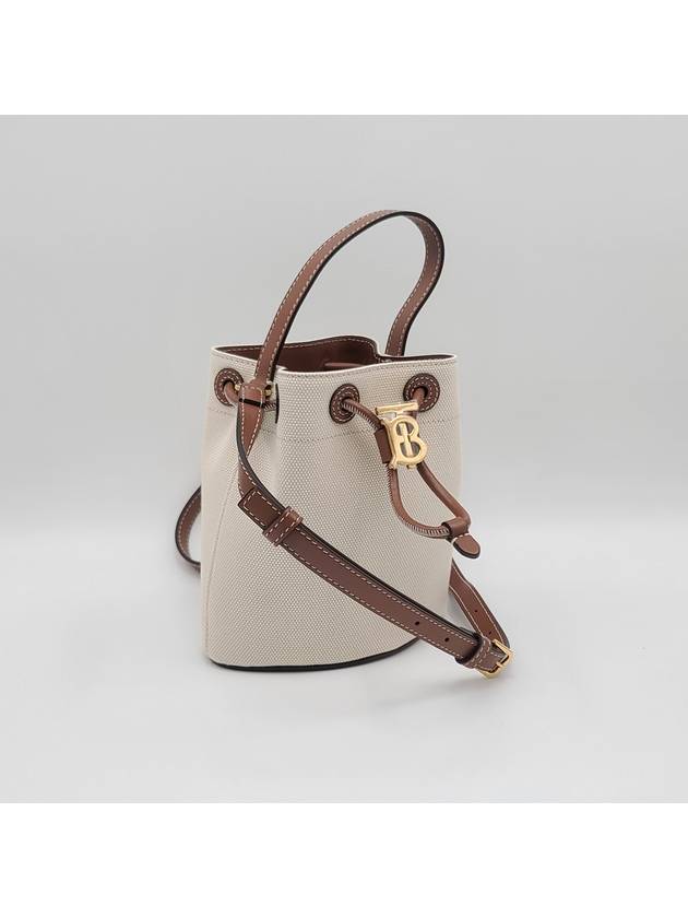 Mini TB Bucket Bag Natural Malt Brown - BURBERRY - BALAAN 3