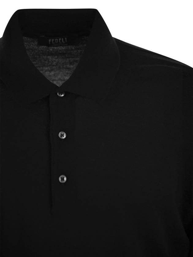 Virgin wool polo shirt - FEDELI - BALAAN 4