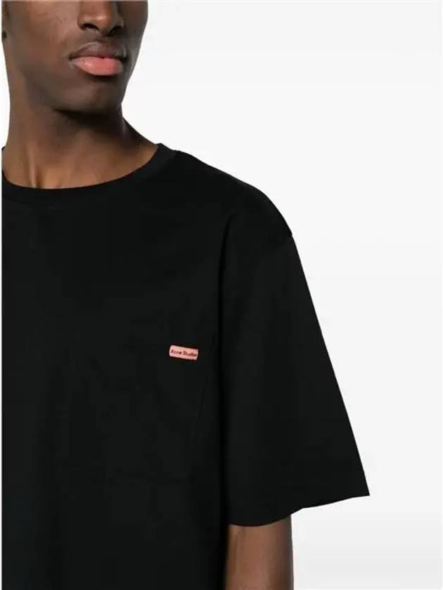 Logo Patch Short Sleeve T-Shirt Black - ACNE STUDIOS - BALAAN 5