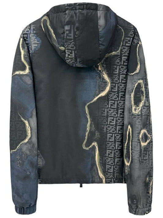 EARTH FF logo reversible hooded jacket FAA859 - FENDI - BALAAN 2