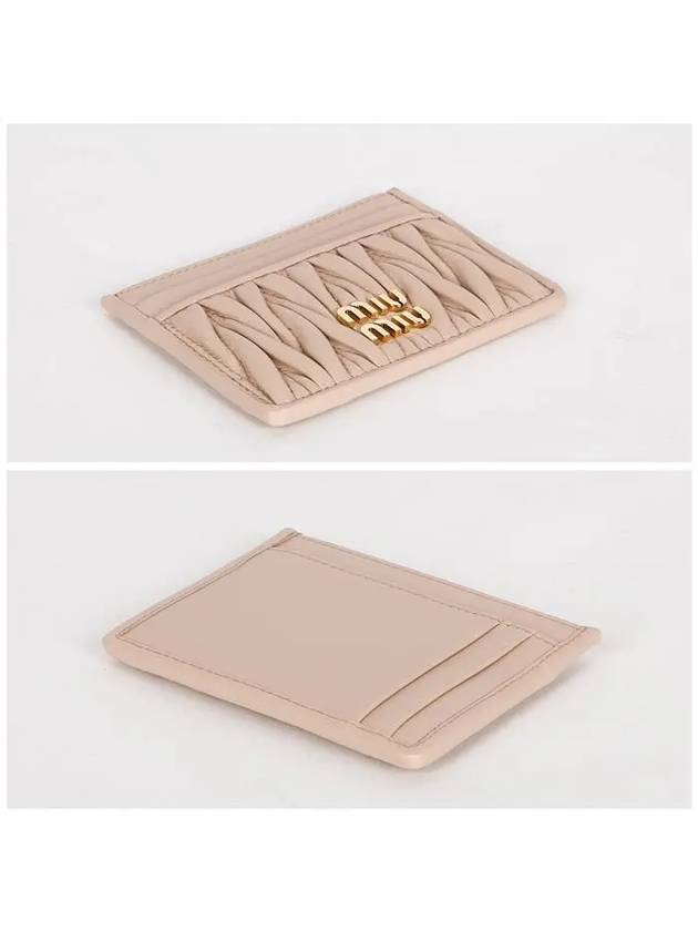 Materasse Nappa Leather Card Wallet Powder Pink - MIU MIU - BALAAN 4