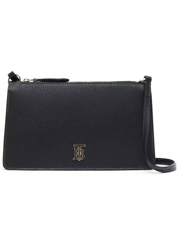 TB Grainy Mini Pouch Shoulder Bag Black - BURBERRY - BALAAN 1