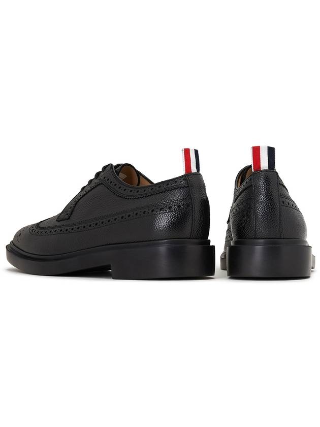 Men's Classic Long Wing Brogue Lace Up Brogue Shoes Black - THOM BROWNE - BALAAN 7