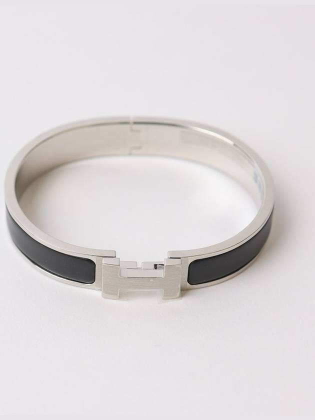 Click Ache HH Palladium Matte Bracelet Noir - HERMES - BALAAN 3