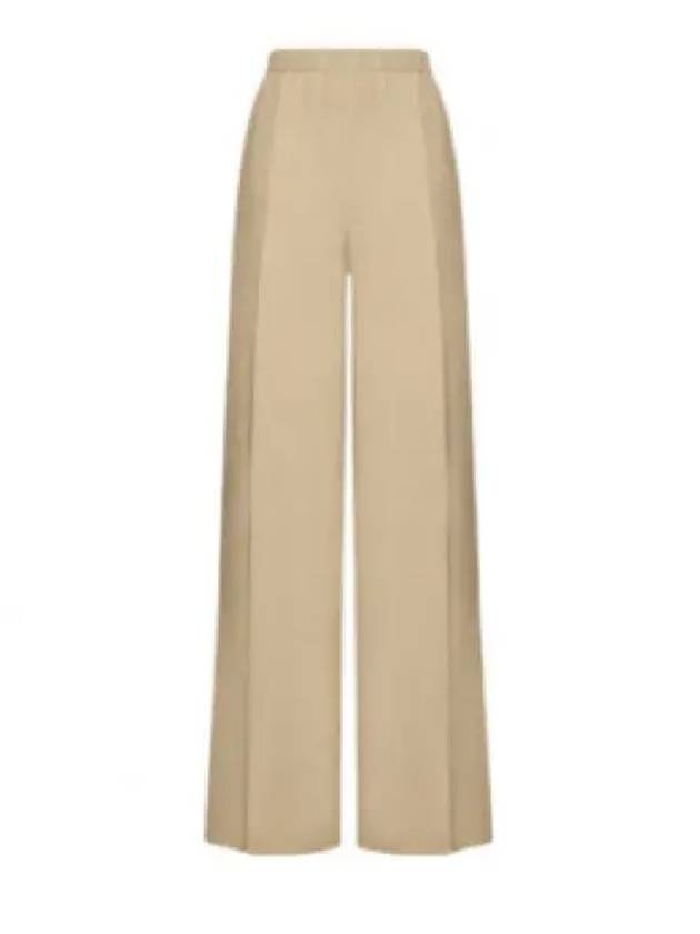 Gara Silk Wide Pants Beige - MAX MARA - BALAAN 2