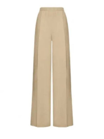 Gara Silk Wide Pants Beige - MAX MARA - BALAAN 2