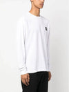 Cotton Jersey Long Sleeve T Shirt White - STONE ISLAND - BALAAN 5