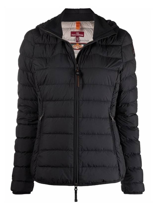 Women's Juliet Hooded Lightweight Short Jacket Padded Black - PARAJUMPERS - BALAAN 2