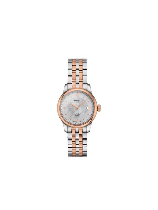 Le Locle Automatic Lady 29mm Stainless Steel Rose Gold Silver T0062072203800 - TISSOT - BALAAN 2