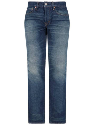 Mid Rise Skinny Jeans Blue - TOM FORD - BALAAN 1