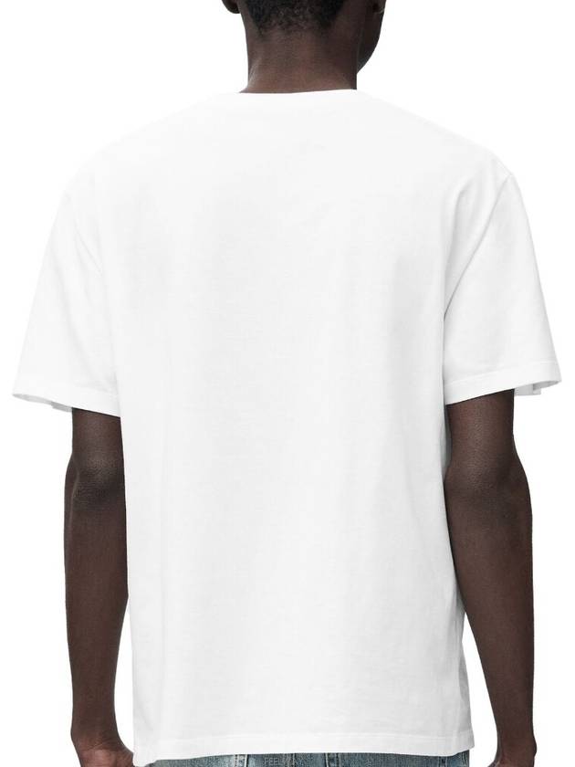 Relaxed Fit Cotton Short Sleeve T-Shirt White - LOEWE - BALAAN 3