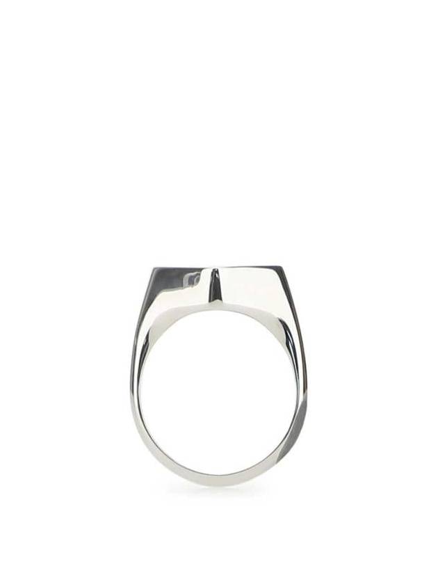 Logo Engraved Sterling Ring Silver - PRADA - BALAAN 2