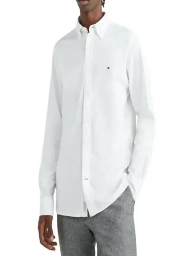 Tommy Hilfiger FLEX OXFORD RF SHIRT MW25037 YBF 100 - TOMMY HILFIGER - BALAAN 1