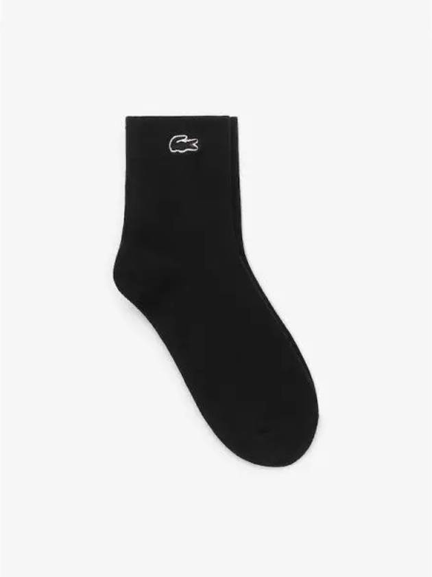 Pique Basic Socks Black - LACOSTE - BALAAN 2