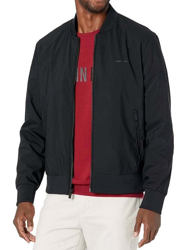 Men's Logo Matte Bomber Jacket - CALVIN KLEIN - BALAAN 1