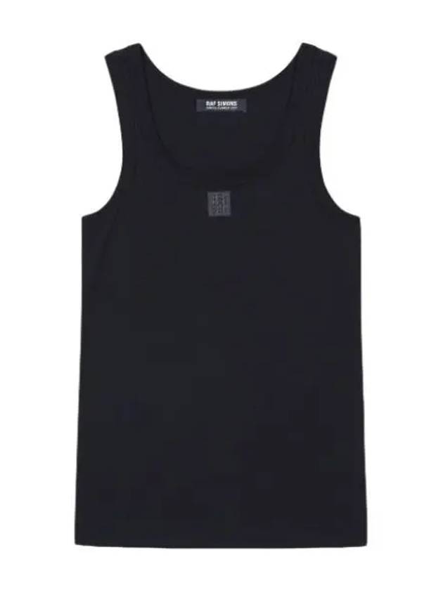 Small leather patch tank top black - RAF SIMONS - BALAAN 1