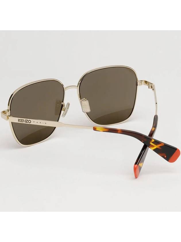 Sunglasses KZ40165U 32E square gold metal frame overfit - KENZO - BALAAN 4