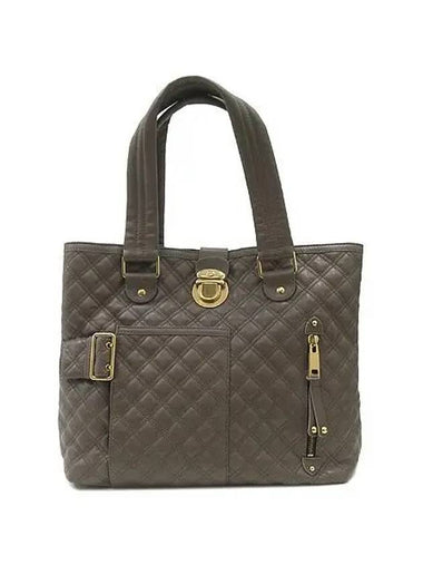 Beige quilted belt decorated tote bag - MARC JACOBS - BALAAN 1