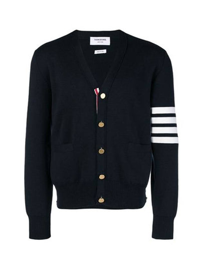 Milano Stitch 4 Bar Cardigan Navy - THOM BROWNE - BALAAN 2