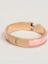 Clic H Rose Gold Bracelet Rose Cander - HERMES - BALAAN 3