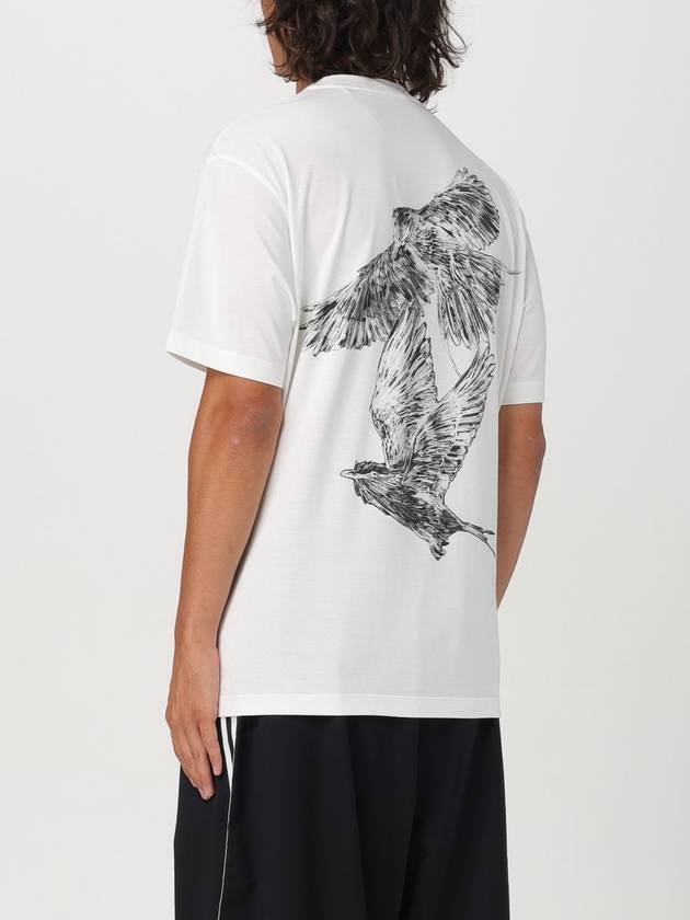 Graphic Print Short Sleeve T-Shirt White - Y-3 - BALAAN 4