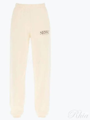 Upper East Side Sweatpants Cream SW622 - SPORTY & RICH - BALAAN 1