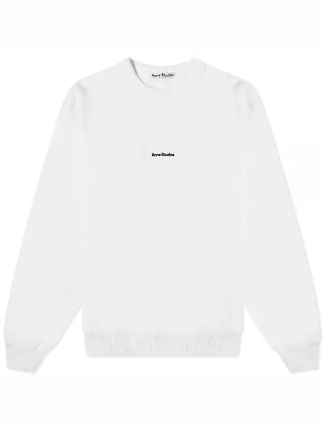 Women's Mini Logo Sweatshirt White - ACNE STUDIOS - BALAAN.