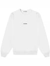 Mini Logo Crew Neck Sweatshirt White - ACNE STUDIOS - BALAAN 1