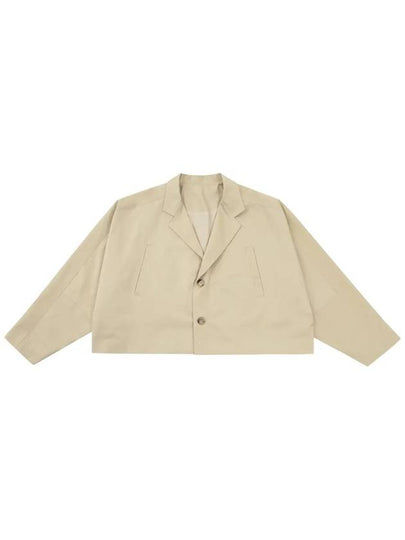 batwing cotton short jacket beige - AJOBYAJO - BALAAN 2