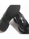 Chocolate Brushed Leather Loafers Black - PRADA - BALAAN 5