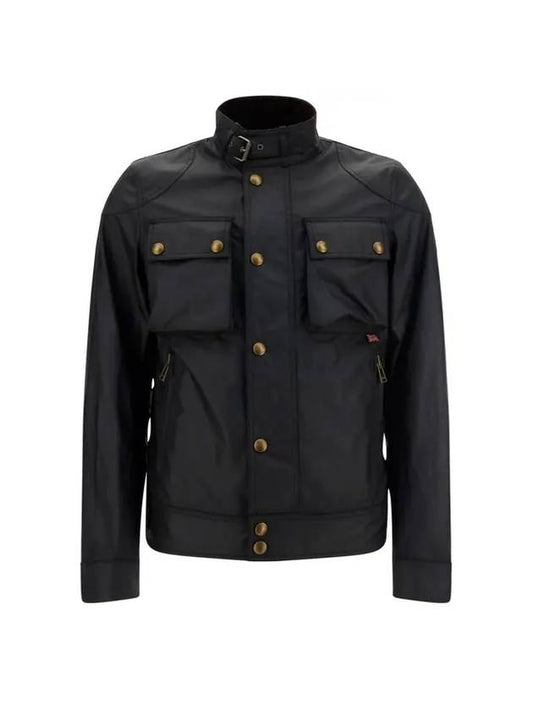 Racemaster Waxed Cotton Jacket Black - BELSTAFF - BALAAN 1