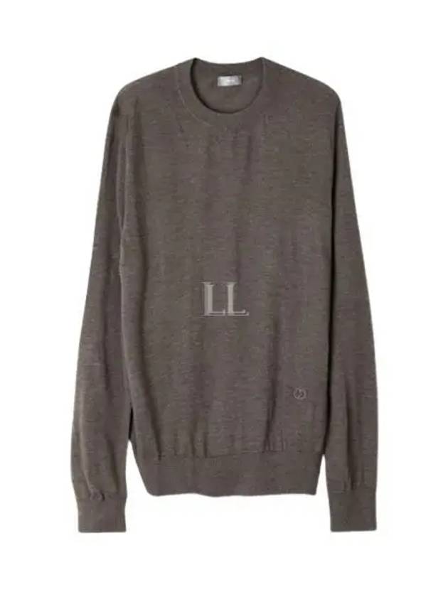 CD Icon Signature Cashmere Jersey Knit Top Brown - DIOR - BALAAN 2