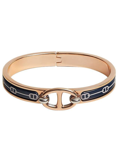 Mini Click Chaine Blue Stone Bracelet Rose Gold - HERMES - BALAAN 1