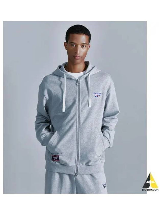 Vector Hooded Zip Up Gray - REEBOK - BALAAN 1