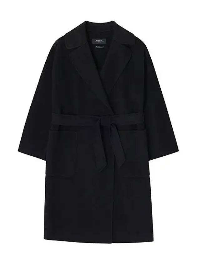 Rovo Wool Single Coat Black - MAX MARA - BALAAN 5