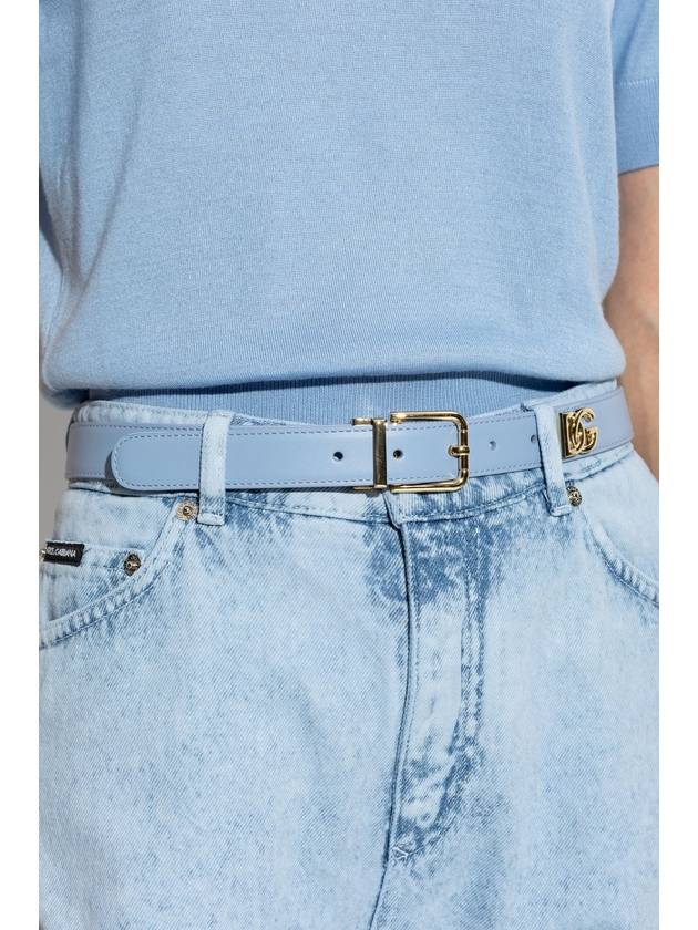 Dolce & Gabbana Leather Belt, Women's, Blue - DOLCE&GABBANA - BALAAN 2