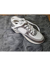 Fabric Laminated Low Top Sneakers Silver - CHANEL - BALAAN 5