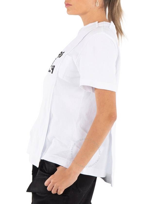 Sacai Ladies Logo Print Short-Sleeve T-Shirt, Brand Size 2 - SACAI - BALAAN 3