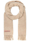 Wool Fringe Muffler Oatmeal Melange - ACNE STUDIOS - BALAAN 3