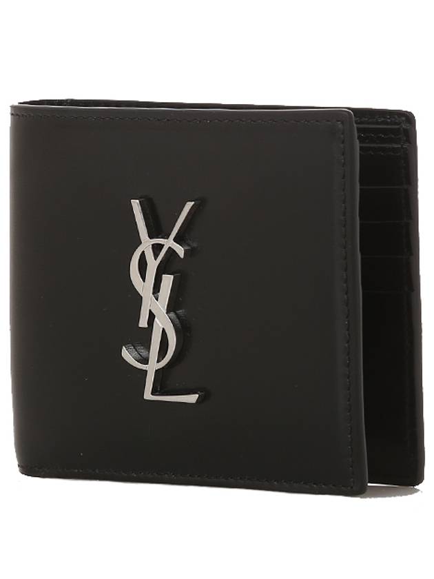 East/West Wallet In Smooth Leather Black - SAINT LAURENT - BALAAN 3